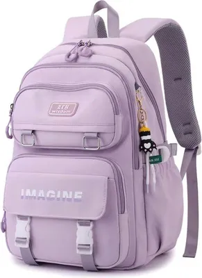 Immagine prodotto di Zaino scolastico leggero per ragazze - Idrorepellente ed ecologico, perfetto per ragazze in età scolare dai 9 ai 16 anni.