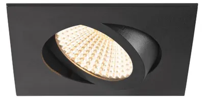 Immagine prodotto di SLV 1007430 NEW TRIA 68, plafoniera da incasso a LED, 1800-3000K, 60°, quadrata, nera