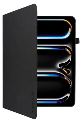 Image de Étui de Tablette Gecko Covers Easy-Click Eco, Convient pour iPad Pro 13 (2025 / 2024) M5 / M4, Matériau 100% GRS, Fonction de Veille/Activation Automatique, Noir
