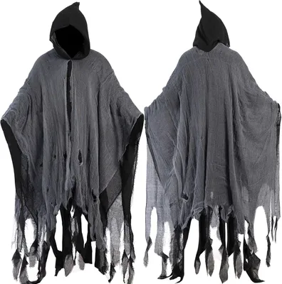 Immagine prodotto di Cappuccio fantasma, costume di Halloween per adulti, taglia unica, adatto anche per il Carnevale