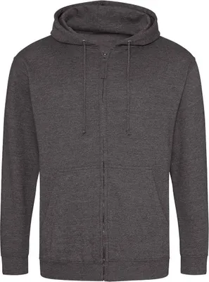 Produktbild von Awdis - Hoodie mit durchgehendem Reißverschluss für Herren PC5104 (5XL) (Pechschwarz)