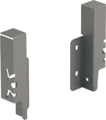 Produktbild von Hettich ArciTech Rückwandverbinder Set Höhe: 126 mm Anthrazit