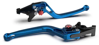Produktbild von Kupplungshebel LSL BOW L49R mit ABE für KTM Super Adventure SMC R ABS Duke 690 - 1290 ccm Bj. 2011 - 2019, Farbe Hebel:blau, Farbe Versteller:rot