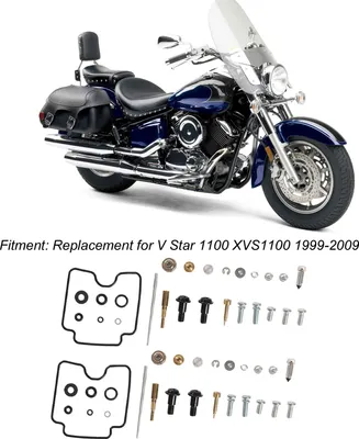 Produktbild von Motorrad-Vergaser-Umbausatz mit Dichtungsfeder-Ersatz für V Star 1100 XVS1100 1999–2009
