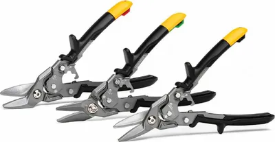 Produktbild von Toughbuilt Gerader Schnitt. Rechter Schnitt. Blechschere Mit Linkem Schnitt 3 Einheiten Silber Silber One Size