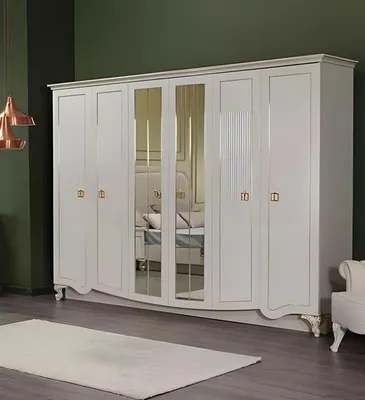 Immagine prodotto di Armadio Armadio Armadio in legno Armadio da camera da letto Bianco Legno
