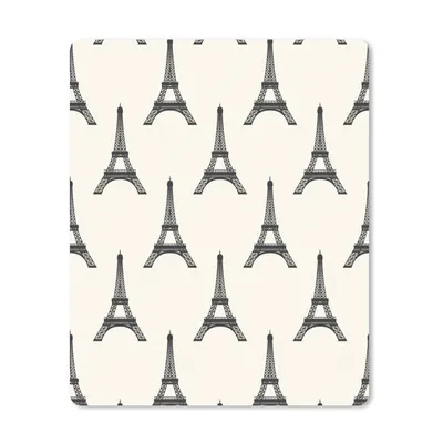 Produktbild von MuchoWow® Mauspad Mousepad Eiffelturm - Paris - Muster 19x23 cm - Mousepads - Maus Mat - Pad - Mausunterlage - Mauspads - Spielen