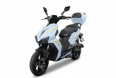 Produktbild von Motorroller Matador A7, 50ccm 25 km/h, Euro 5, Oceanblue mit Top Case, GT Union