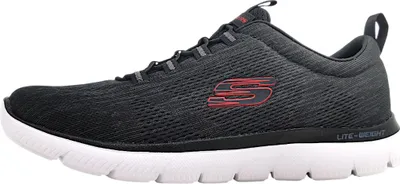 Image de Skechers Summits - Chaussures de sport Louvin pour femmes, chaussures de course, noires, pour le quotidien