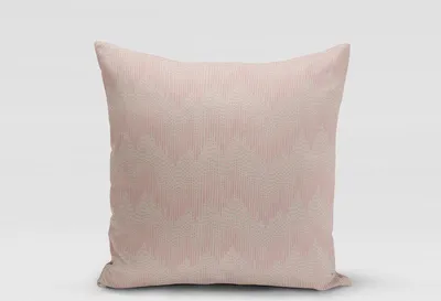 Produktbild von SCHÖNER LEBEN. Kissenhülle Chevron Zacken Punkte natur rosa 50x50cm