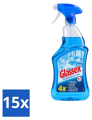 Produktbild von 15 x Glassex Glas- und Multi-Reinigungsspray - 750 ml - Vorteilspackung - 15 Stücke