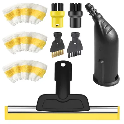 9-teiliges Dampfreiniger-Zubehörset – Bürsten & Tücher