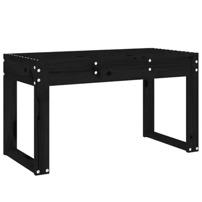 Produktbild von vidaXL Gartenbank Schwarz 80x38x45 cm Massivholz Kiefer