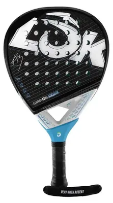 Productafbeelding van Lok Carb-on Hype Fdb Padelracket, zilver. Zilver, one size