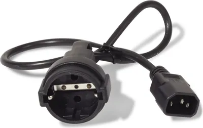 Produktbild von APC Stromverbindungskabel - AP9880 - C14 auf CEE 7/7 Schuko, 0,6 m