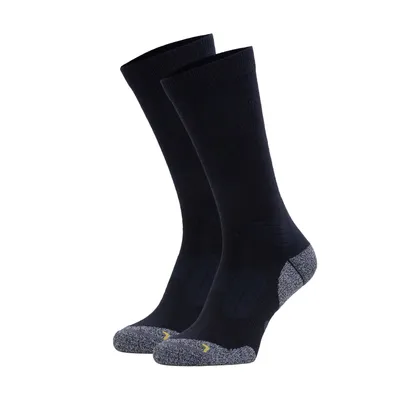Produktbild von NOMAD® Anti-Zecken Wolle Wandersocken Crew 2er Pack | Größe 35-38 Blau | Verstärkte Stoßdämpfende Fußbett | Perfekte Passform | Wander Socken Herren & Damen | Anti-Zecken und Mücken