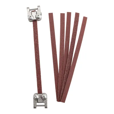 Produktbild von Scheppach Schleifbandset für Dekupiersägen - 2x  K100, 2x K180 + 2x K240 - 127mm | Passend für Dekupiersägen