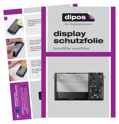 Produktbild von 6x Schutzfolie für Sony Alpha 6600 klar Displayschutzfolie Folie Display Schutz dipos