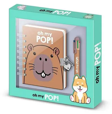Zdjęcie produktu dla O mój tato! Pamiętnik Capibara + Długopis