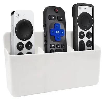 Produktbild von Wandhalter Fernbedienungshalter Fernbedienungsablage - Selbstklebend - Weiß - Für Telefon und Schlüssel
