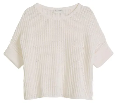 Produktbild von Knit Pullovers Shortsleeve 1180 White Baumwolle Größe L