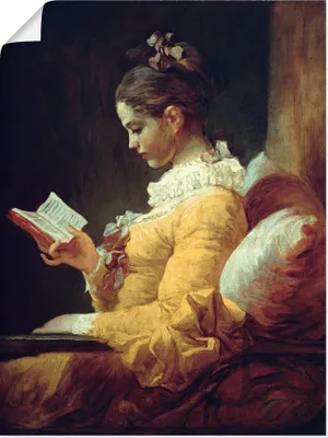 Produktbild von ARTland Poster Lesendes Mädchen. Um 1776 Größe: 45x60 cm