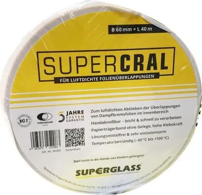 Produktbild von SUPERCRAL Klebeband gelb