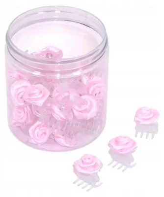 Produktbild von Iza Rosen Haarklammern Rosa 30 Stück