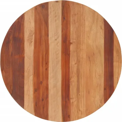 Zdjęcie produktu dla Maison Exclusive – blat z litego drewna akacjowego, okrągły, grubość 25–27 mm, średnica 80 cm