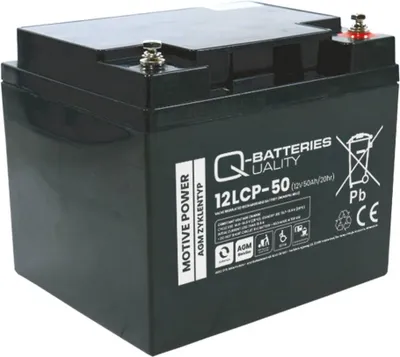 Zdjęcie produktu dla Q-Batteries 12LCP-50 / 12V - 50Ah akumulator kwasowo-ołowiowy typu AGM - Deep Cycle VRLA