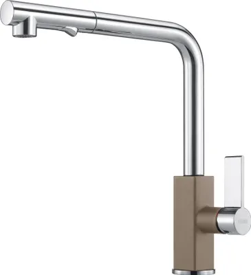 Produktbild von Franke Maris, Ziehen, Braun, Chrom, Hebelgriffe, Einzelbild, Typ L, Keramik