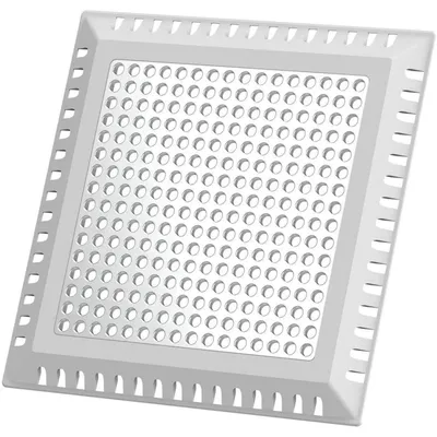 Zdjęcie produktu dla Siatka do odpływu prysznicowego, filtr do włosów, kwadratowa, metalowa, o wymiarach 17,4 cm, przeznaczona do odpływów o średnicy do 15,23 cm