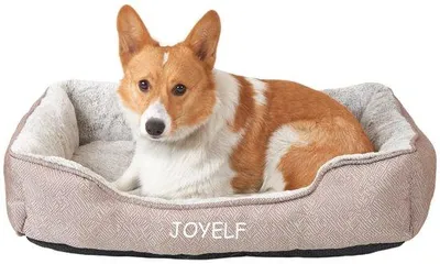 Produktbild von Wasbares Hundebett, beruhigendes Kissen, mittelgroß, weich, rechteckig