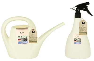 Produktbild von MePla - Set - Gießkanne 1,5l Indoor + Sprüher 1,0l - weiss
