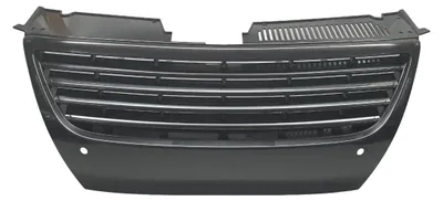 Kühlergrill Sportgrill für VW Passat 3C B6 in Schwarz mit Front PDC ab 2005-2010 – Produktansicht