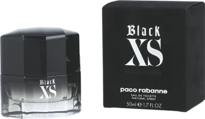 Produktbild von Rabanne Black XS, Männer, 50 ml, Spray, ALCOHOL DENAT. PARFUM (FRAGRANCE) AQUA (WATER) LIMONENE ETHYLHEXYL METHOXYCINNAMATE ETHYLHEXYL..., 1 Stück(e)