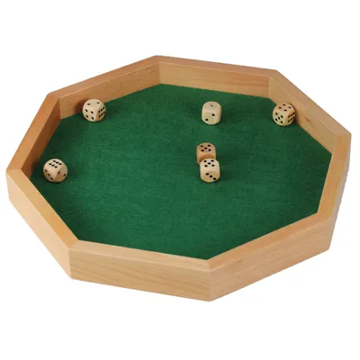 Produktbild von Philos Würfelbrett Octagon aus Holz - 28 cm (3205)