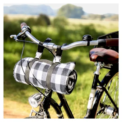 Produktbild von Kompakte Picknickdecke: Outdoor Stranddecke, Wasserdicht, Sandfrei, Mit Fahrrad-Clips, 120 x 135 cm, für Freizeit und als Hundedecke