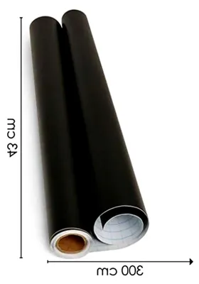 Produktbild von Selbstklebende Tafelfolie in Schwarz - 300 x 43 cm - Kreidefolie für Wand oder DIY Kreidetafel
