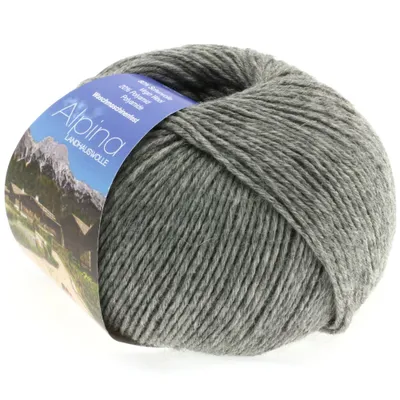 Immagine prodotto di Lana Grossa ALPINA LANDHAUSWOLLE 50 g Trachten stricken edle Trachtenwolle 210 m Farbe 005 - Grau meliert