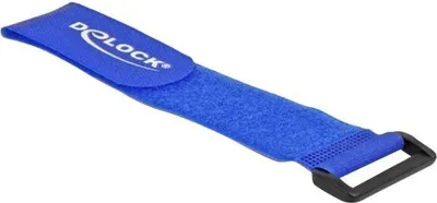Produktbild von DELOCK Klett-KBI mit Schlaufe L 280 x B 38 mm 3 Stk blau