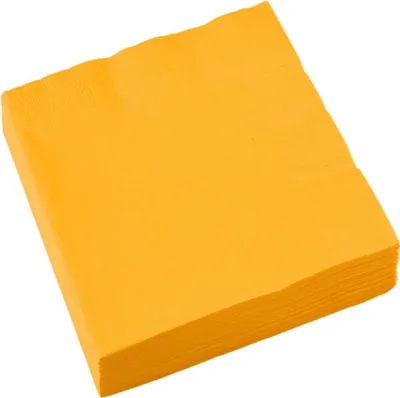 Produktbild von 20 Papier Servietten 33 x 33 cm | Sonnengelb