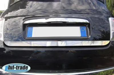Image de Barres de protection inférieures en acier inoxydable chromé pour Fiat 500 à partir de Bj 2007- Chrome