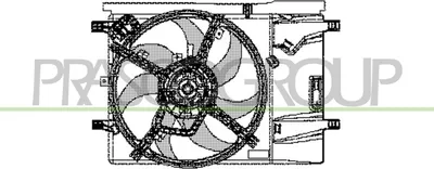 Produktbild von PRASCO FT342F006 Lüfter Motorkühlung Kühlerlüfter für FIAT GRANDE PUNTO (199) Wasserkühler