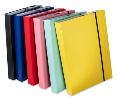 Produktbild von 6 Heftboxen / DIN A4 / aus Pappe / 6 Farben