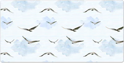 Produktbild von Tischunterlage - Mauspad - 120x60 cm - Laptop Schreibtischmatte - Vögel am blauen Himmel