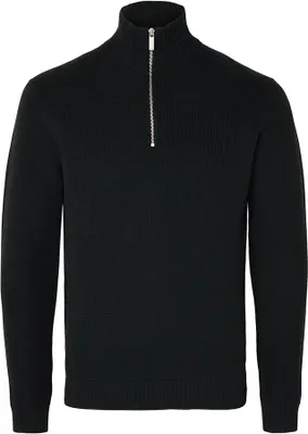 Produktbild von Selected Dane Halbzippullover Schwarz L Mann Schwarz L