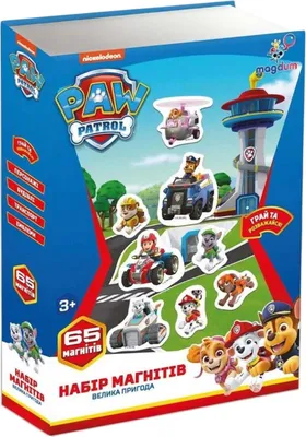 Produktbild von Paw Patrol Magnetset Paw Patrol Bunte Tafel 65 Magnete Ml4034-15