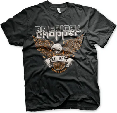 Produktbild von American Chopper - Orange County T-Shirt - Medium - Black