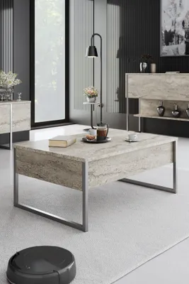 Produktbild von Skye Decor, Luxe - Travertine, Silver, Couchtische, Travertin, 90 x 40 x 60 cm